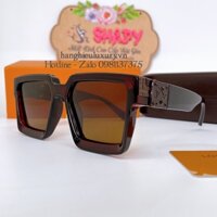 Mắt Kính Thời Trang - Kính Louis Vuitton Nam Nữ Vuông Nâu Cao Cấp M96008WN