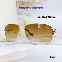 Mắt Kính Thời Trang Nam - Kính Lacoste Nam Vuông Màu Nâu Trà Gọng Vàng Cao Cấp L54