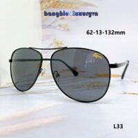 Mắt Kính Thời Trang Nam - Kính Lacoste Nam Bầu Màu Đen Gọng Đen Cao Cấp L33