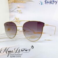 Mắt Kính Thời Trang Nữ - Kính Dior Mắt Mèo Khói Gọng Kim Loại Cao Cấp Full Box