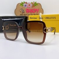 Mắt Kính Thời Trang Nữ - Kính Salvatore Ferragamo Nữ Màu Nâu Tràn Viền Cao Cấp SF701