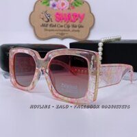 Mắt Kính Thời Trang Nữ -Mắt Kính Chanel Nữ Vuông Màu Hồng Pastel Tròng Polarized Cao Cấp 6082