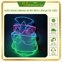 Mắt kính trong suốt gọng đèn led phong cách công nghệ tương lai cho dịp tiệc tùng