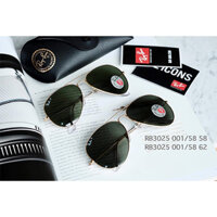 Mắt kính Unisex RAYBAN RB3025 001/58 Aviator Green Polarized Lens 62mm