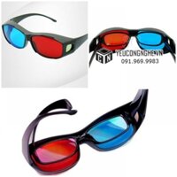 Mắt Kính Xem Phim 3D Tivi, Laptop Thường (Red Cyan)