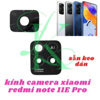Mặt kính Xiaomi Redmi note 11e pro sẵn keo dán