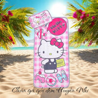 Mát lạnh chiếu điều hoà cho bé Hello Kitty & Kuromi độc lạ set gồm gối đầu