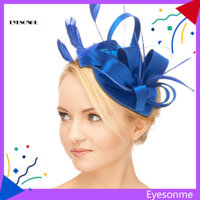 Mắt Lông Vũ Fascinator Mũ Lông Vũ Mũ Thanh Lịch Lông Vũ Hấp Dẫn Mũ Pha Cho Tiệc Trà Đám Cưới Halloween Bé Gái Hiệu Suất Kẹp Tóc Handmade Có Băng Đô Cho Nữ