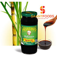 Mật mía Robust Green (đậm đặc) Molasses Grandma's - Hủ 355ml