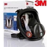 Mặt nạ 3M 6800 có kính chắn bụi và khói.