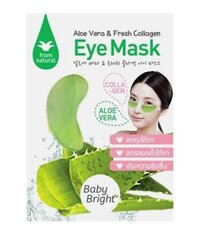 Mặt nạ Baby Bright Aloe Vera & Fresh Collagen Eye Mask – 1 cặp, chiết xuất lô hội và collagen tươi trị thâm quầng mắt