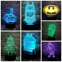 Mặt nạ Batman Bat ❥ ❈ Đèn ngủ LED Bóng đèn RGB nhiều màu Đèn USB Trang trí phòng trẻ em