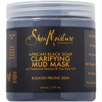 MẶT NẠ BÙN CHO DA DẦU MỤN SHEAMOISTURE AFRICAN BLACK SOAP CLARIFYING MUD MASK
