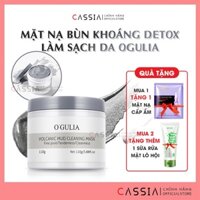 Mặt nạ bùn đất sét rong biển làm sạch sâu da dầu mụn, Bùn khoáng núi lửa cấp ẩm trắng da se khít lỗ chân lông OGULIA