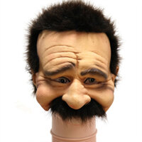 Mặt nạ cao su hình người đàn ông có ria mép - Mặt nạ thú vị, chân thực dành cho người lớn