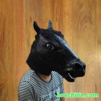 MẶT NẠ CAO SU NGỰA ĐEN