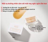Mặt nạ cấp ẩm và săn chắc da chứa mật ong Manuka cùng nhân sâm giúp tăng độ mềm mịn của da và dinh dưỡng đậm đặc cho da (50ml) - Atomy Absolute Honey Ginseng Mask - 애터미 앱솔루트 허니 진생 마스크 - Атоми Абсолют маска Мед и Женьшень