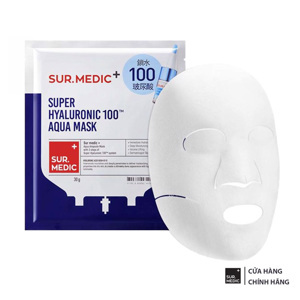 Mặt Nạ cấp nước cấp tốc Sur.Medic Super Hyaluronic 100tm Aqua Mask 30g