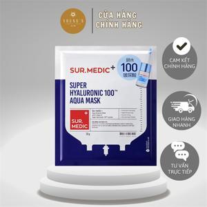 Mặt Nạ cấp nước cấp tốc Sur.Medic Super Hyaluronic 100tm Aqua Mask 30g