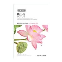 Mặt Nạ Cấp Nước Làm Sáng Da THEFACESHOP REAL NATURE LOTUS FACE MASK