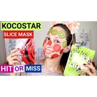 MẶT NẠ CẮT LÁT MIẾNG Kocostar _ đủ loại Kiwi, Dâu tây, Lô hội, Dưa hấu, Chuối, Hoa hồng, Hoa hướng dương,...