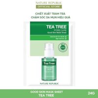Mặt Nạ Chiết Xuất Tràm Trà Ngừa Mụn Nature Republic Good Skin Tea Tree Mask Sheet 24g