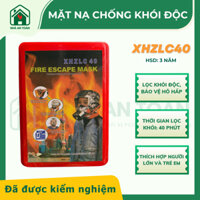 Mặt nạ chống khói độc, chống ngạt khói XHZLC40 dùng trong hỏa hoạn, chịu được thời gian 40 phút