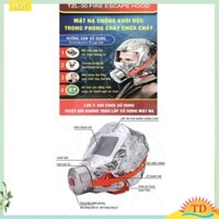Mặt nạ chống khói, Mặt nạ chống khí độc, Mặt nạ thoát hiểm hỏa hoạn TZL30