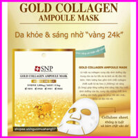 Mặt Nạ Chống Lão Hóa Tinh Chất Vàng và Collagen Cao Cấp SNP Gold Collagen Ampoule Mask GL_STORE
