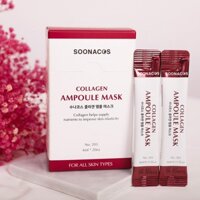 Mặt nạ Collagen Ampoule Mask SOONACOS nâng cơ - trẻ hóa làn da