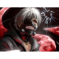 Mặt nạ cosplay Ken Kaneki - anime Tokyo Ghoul Mặt nạ nhân vật Kaneki Ken có thể điều chỉnh kích thước dùng hóa trang