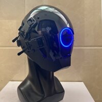 Mặt nạ Cyberpunk 7 Loại Màu Sắc Có Thể Lựa Chọn Led Samurai Tròn Led Cosplay Khoa Học Viễn Tưởng Mũ Bảo Hiểm Dự Tiệc Đồ Chơi Dành Cho Nam Và Nữ