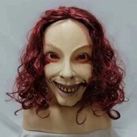 Mặt nạ đáng sợ Evil Dead Rise Mặt nạ cao su Cosplay Rave Mũ bảo hiểm kinh dị Full Face Creepy Mặt nạ hóa trang Chống đỡ Halloween Feminino