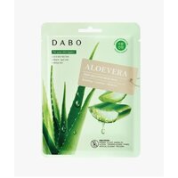Mặt Nạ Đắp Mặt Tinh Chất lô hội Dabo Aloe Vera First Solution Mask Pack Dưỡng Ẩm , Trắng Da 10 Miếng