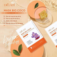 Mặt nạ đắp mặt trắng da hàn quốc , Mặt nạ dừa giảm đỏ Dr.lady mask Bio coco mặt nạ đắp mặt nhụy hoa nghệ tây