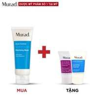 Mặt nạ đất sét hút dầu & ngừa mụn Murad Clarifying Mask 75 gram TẶNG Srm Murad AHA/BHA 15ml + Clarifying Cleanser 15ml