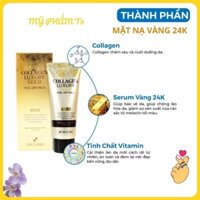 Mặt nạ đất sét - Mặt nạ vàng 24k cho da dầu mụn Hàn Quốc 3W Clinic Collagen Luxury Gold Feel Off Pack - Mặt nạ Lột