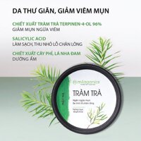 Mặt Nạ Đất Sét Ngừa Mụn Tinh Dầu Tràm Trà Nguyên Chất MILAGANICS 60g (Hũ)