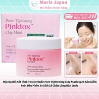 Mặt Nạ Đất Sét Pink Tox Derladie Pore Tightening Clay Mask Sạch Sâu Kiểm Soát Dầu Nhờn Se Khít Lỗ Chân Lông Hàn Quốc