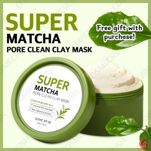 Mặt nạ đất sét se khít lỗ chân lông Some By Mi Super Matcha Pore Clean Clay Mask 100g