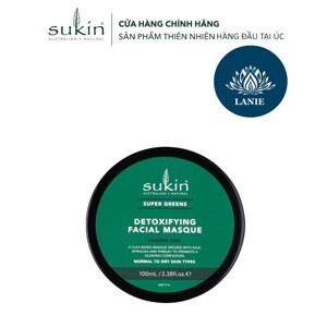 Mặt nạ đất sét thải độc Sukin Super Greens Detoxifying Facial Masque 100ml