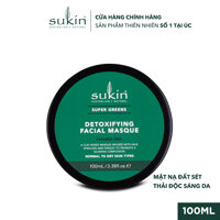 Mặt Nạ Đất Sét Thải Độc Và Làm Sáng Da Sukin Super Greens Detoxifying Facial Masque 100ml LazadaMall