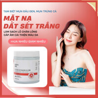 Mặt Nạ Đất Sét Trắng RUIQIAO, Làm Sạch Mụn Đầu Đen & Mụn Trứng Cá, Se Khít Lỗ Chân Lông, Cấp Nước, Kiểm Soát Dầu