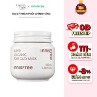 Mặt Nạ Đất Sét Tro Núi Lửa Chăm Sóc Lỗ Chân Lông Innisfree Super Volcanic Pore Clay Mask
