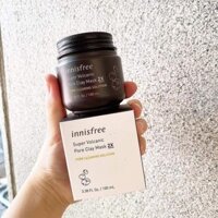 Mặt Nạ Đất Sét Từ Đá Núi Lửa Innisfree Jeju Super Volcanic Pore Clay Mask 2X