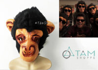 Mặt nạ đầu khỉ Lazy Song cao su cao cấp HLW-MN-79-2