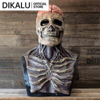 Mặt nạ đầu lâu Halloween Mũ bảo hiểm trùm đầu có hàm chuyển động Bữa tiệc kinh dị Mặt nạ đầu lâu bằng cao su Latex Bộ não đẫm máu đáng sợ Đạo cụ hóa trang cosplay beautysecret1 beautysecret1