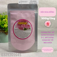 Mặt nạ dẻo hoa hồng 500g/1kg - dưỡng trắng , dưỡng ẩm , giảm vết thâm