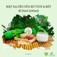Mặt Nạ Dẻo Sữa Bò Tươi & Bột Bí Đao Mẹ Ken 100ml – Dưỡng Sáng & Mịn Da Từ Thiên Nhiên