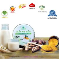 Mặt Nạ Dẻo Sữa Bò Tươi Tinh Nghệ Thiên Nhiên Mẹ Ken 100ml [Peekaboo Meken]